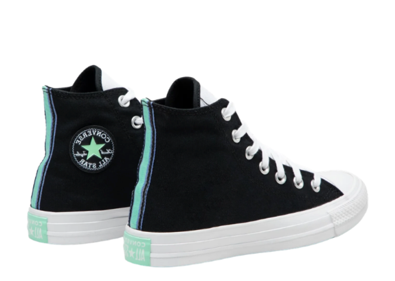 Converse Chuck Taylor All Star High Black White Green Prism (Women's) - photo 3
