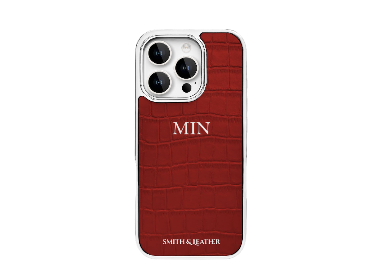 Smith&Leather iPhone 16 Pro MagSafe Frame Case Red - photo 2