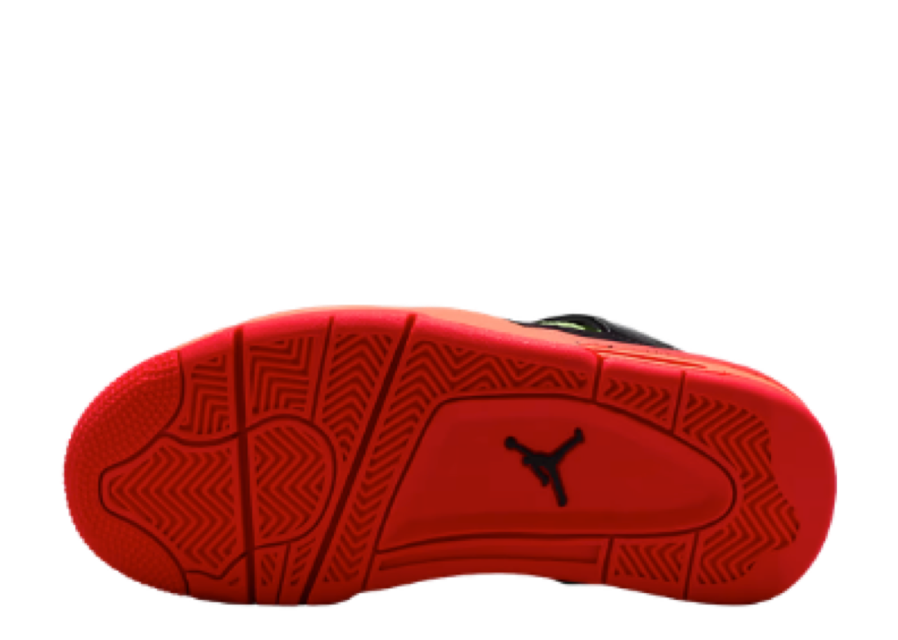 Air Jordan 4 Retro Black Infrared Barely Volt (Grade School) - photo 4