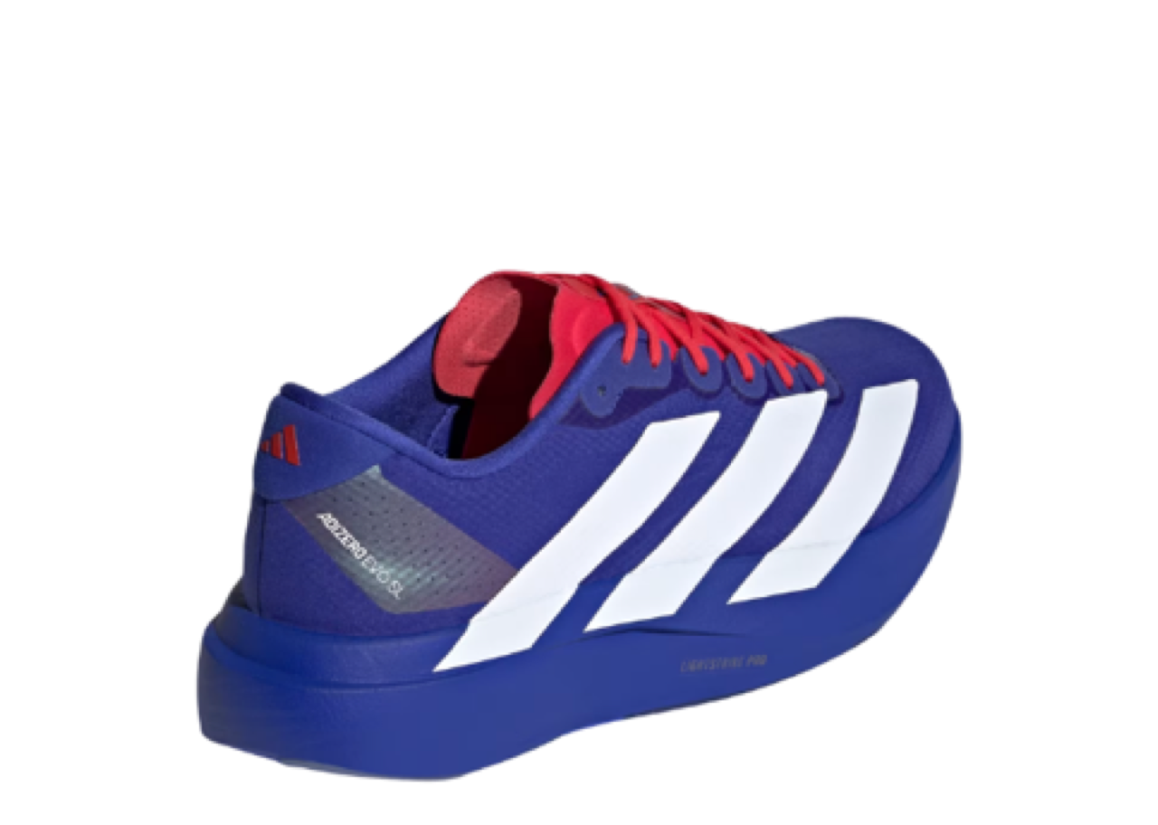 Adidas Adizero Evo SL Lucid Blue Pure Ruby Cloud White - photo 3