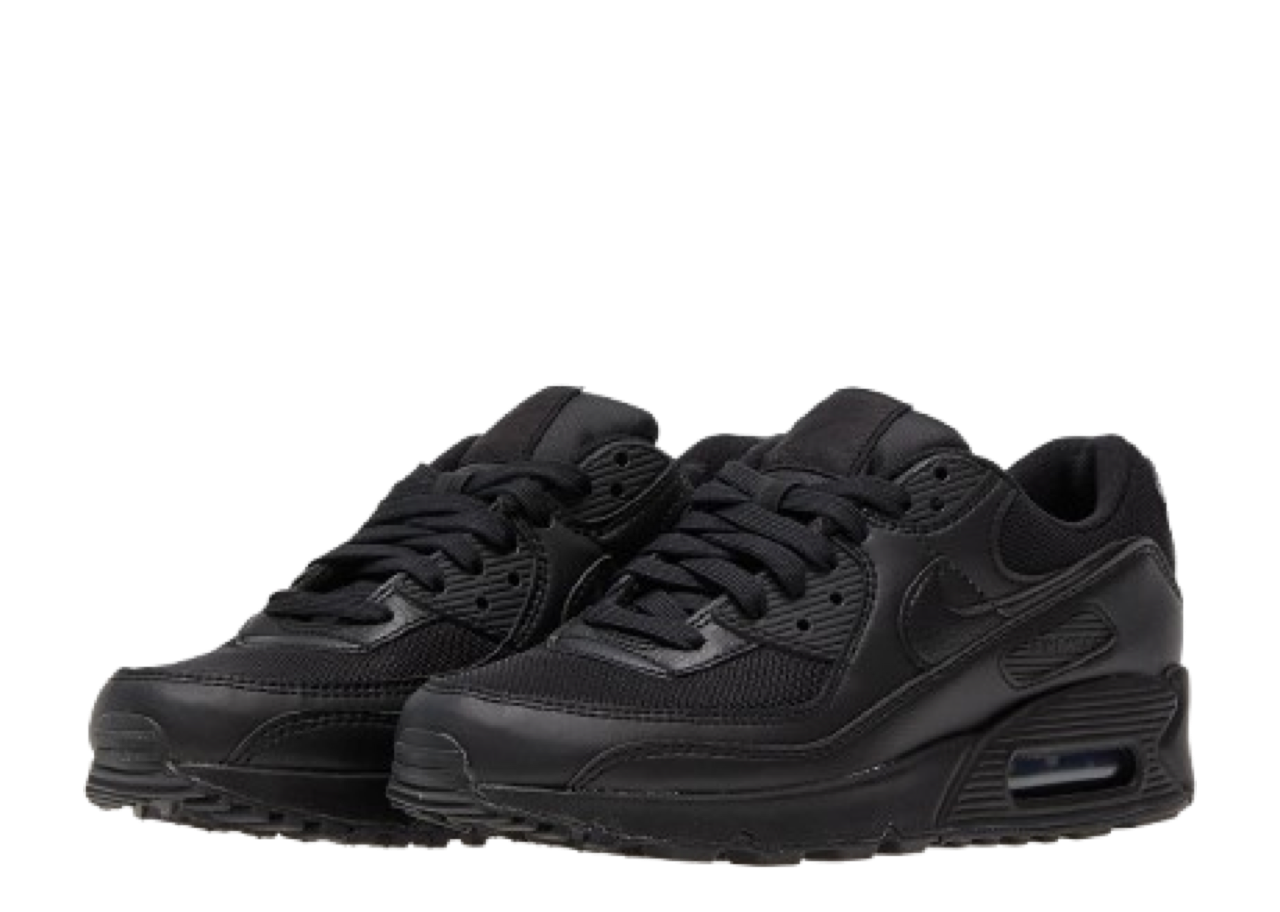 Nike Air Max 90 Triple Black (Women's) - photo 2