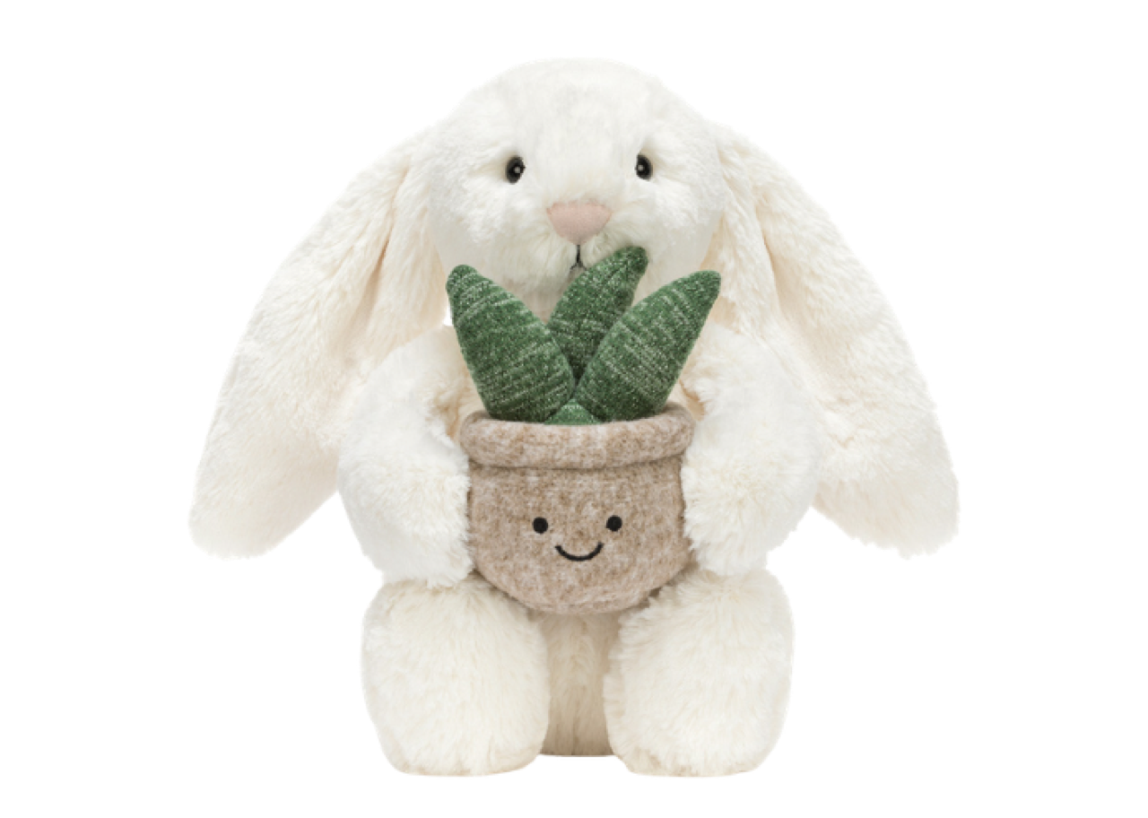 Jellycat Cream Bunny with Plant - photo 4