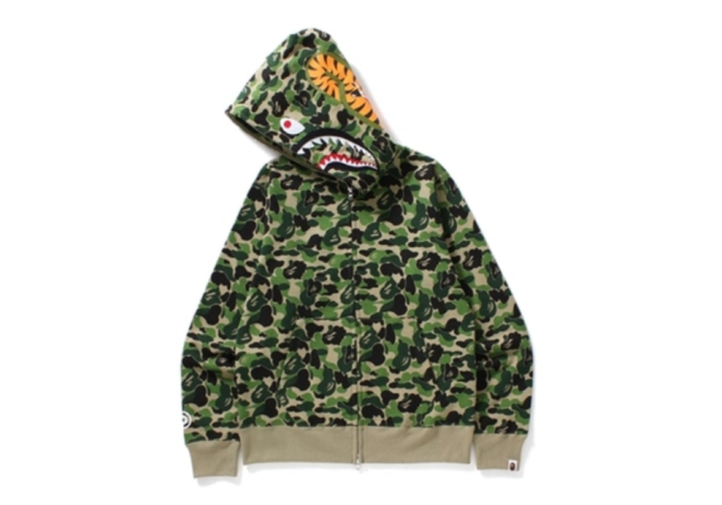 BAPE ABC Shark Full Zip Hoodie Green - photo 2