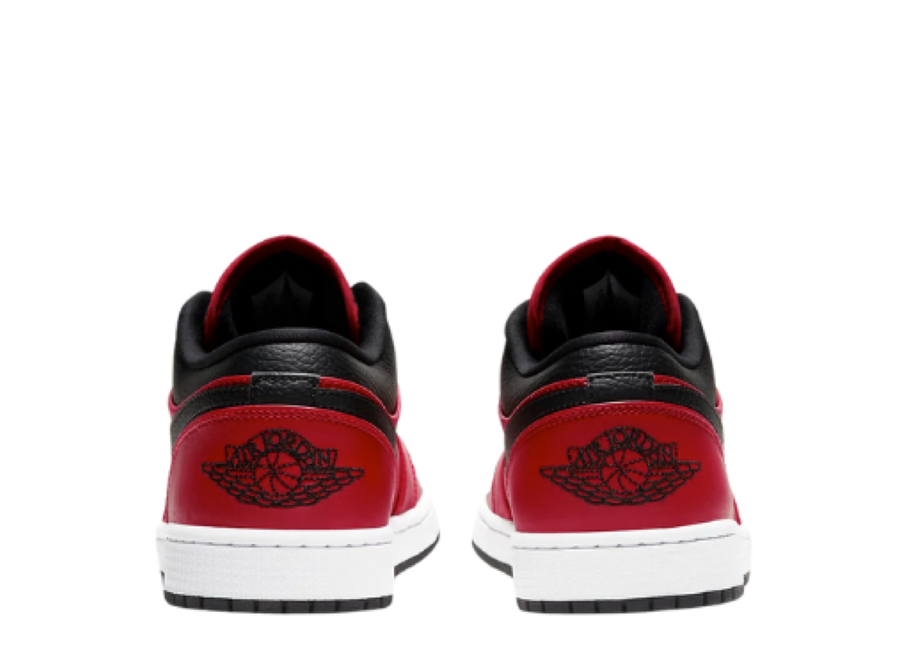 Air Jordan 1 Low Reverse Bred Pebbled Swoosh - photo 3
