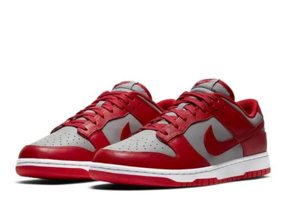 Nike Dunk Low Retro Medium Grey Varsity Red UNLV (2021) - photo 2