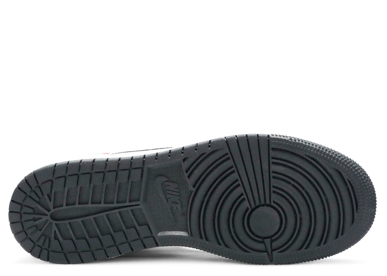Air Jordan 1 Mid SE White Black Red Spruce (Grade School) - photo 4