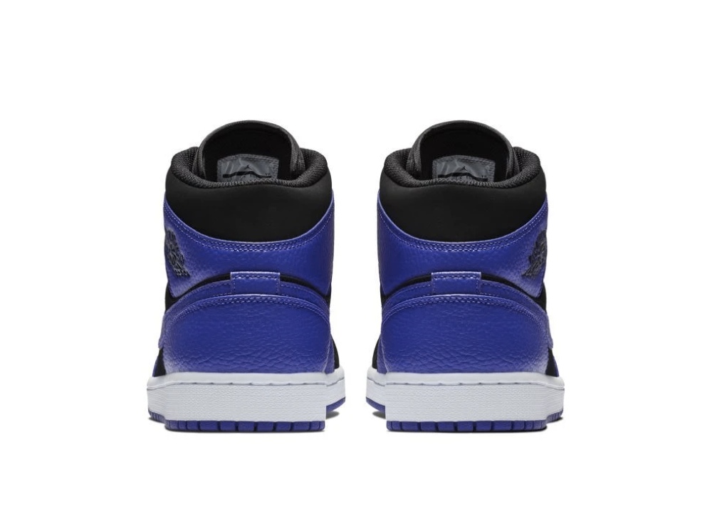 Air Jordan 1 Mid Black Dark Concord (Grade School) - photo 3