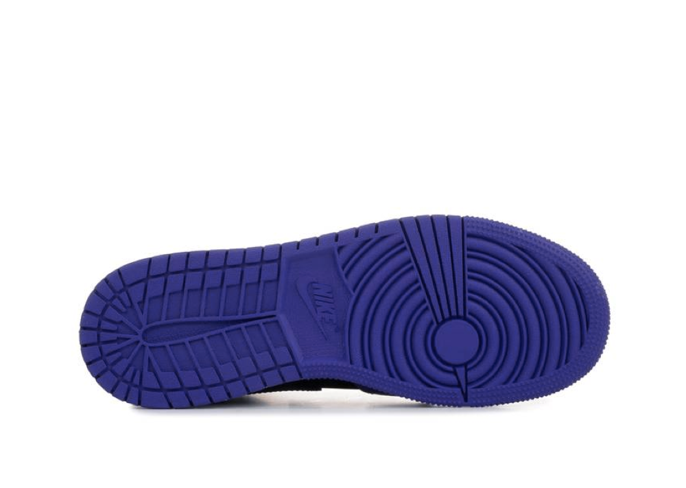 Air Jordan 1 Mid Black Dark Concord (Grade School) - photo 4