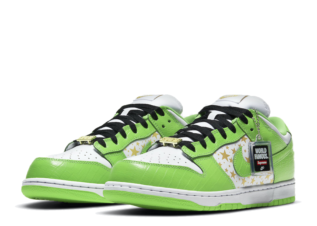 Nike SB Dunk Low Supreme Mean Green - photo 2
