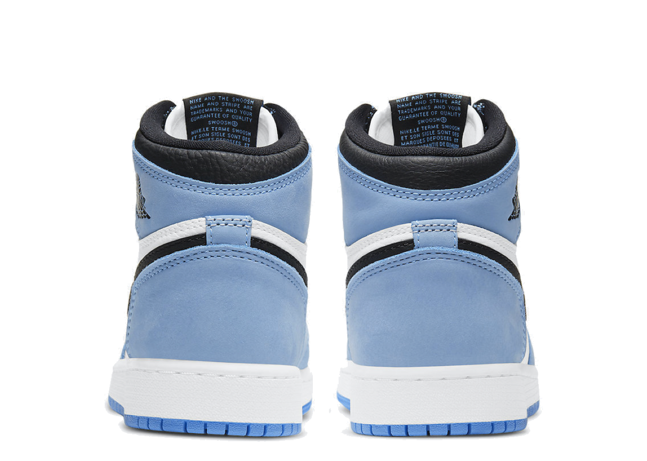 Air Jordan 1 Retro High White University Blue Black (Grade School) - photo 3