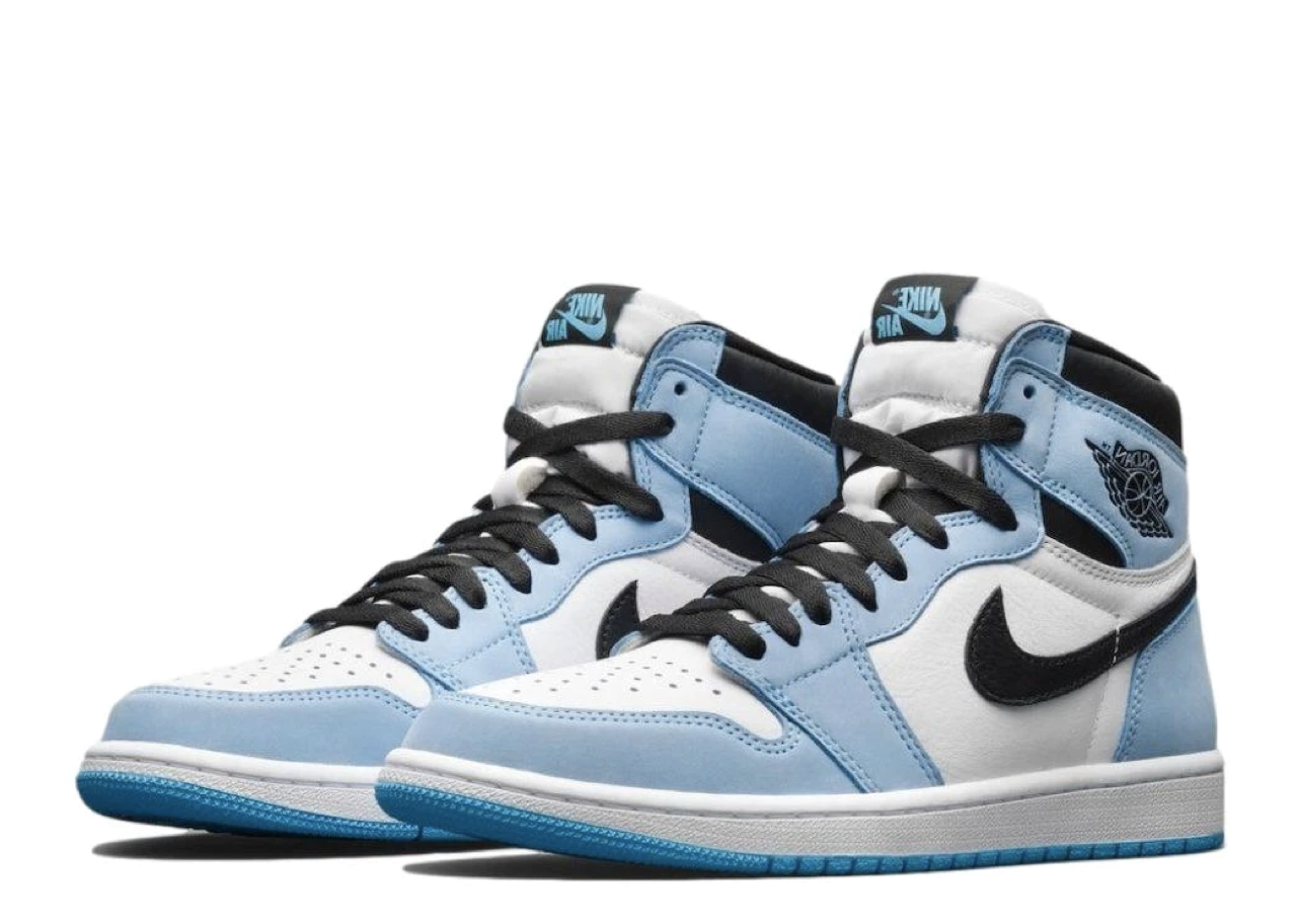 Air Jordan 1 Retro High White University Blue Black (Grade School) - photo 2