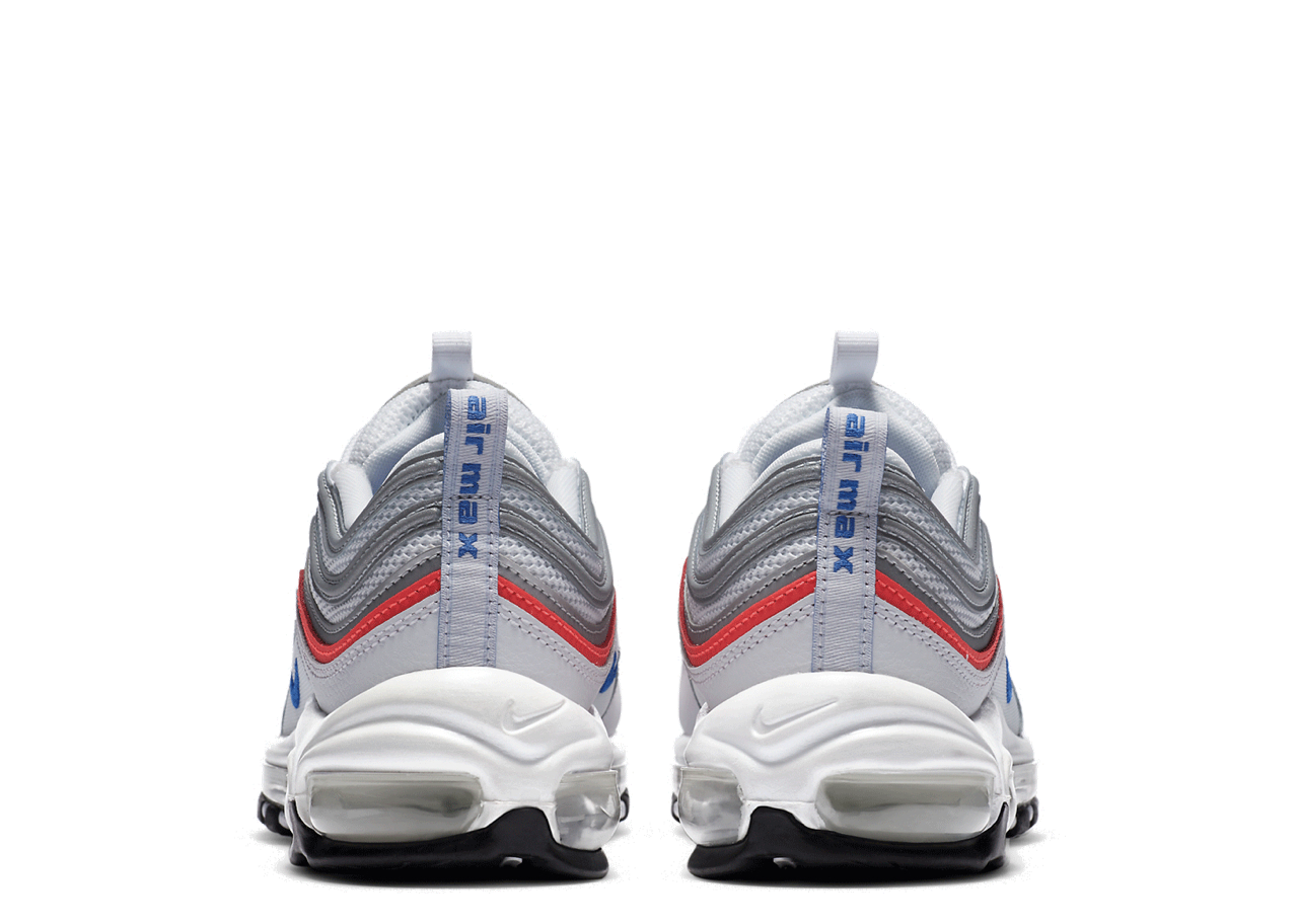 Nike Air Max 97 Metallic Silver Flash Crimson Racer Blue (Women's) - photo 3