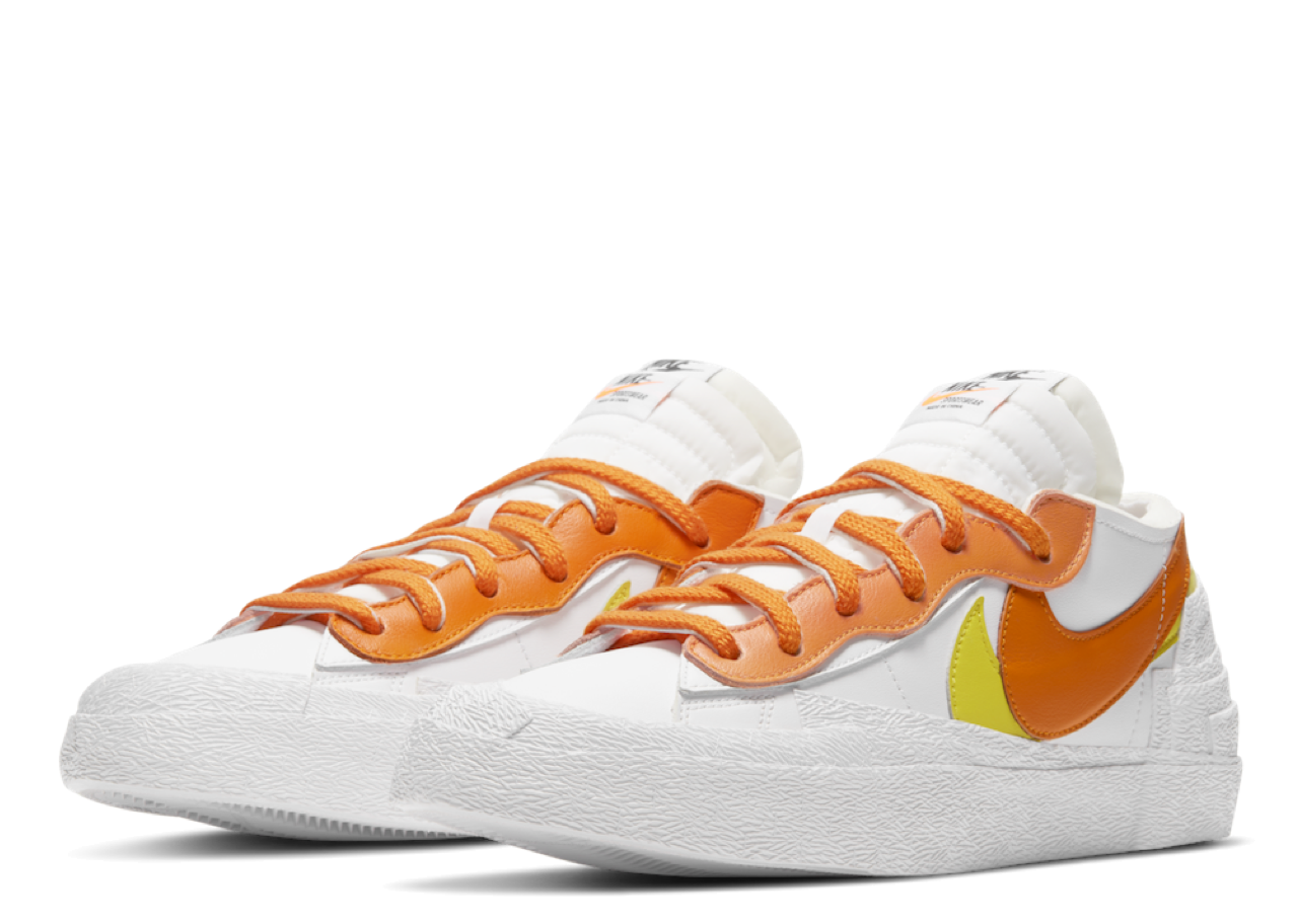 Nike Blazer Low sacai White Magma Orange - photo 2