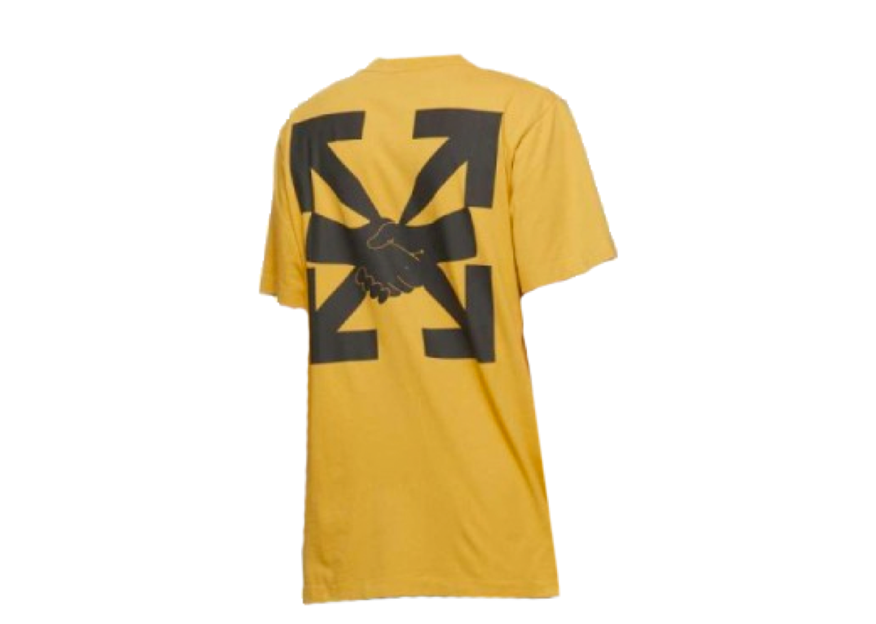 Off-White Agreement S/S Slim T-Shirt Yellow Black - photo 2