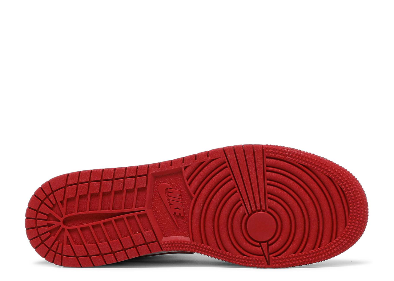 Air Jordan 1 Mid Gym Red Black White (Grade School) - photo 4