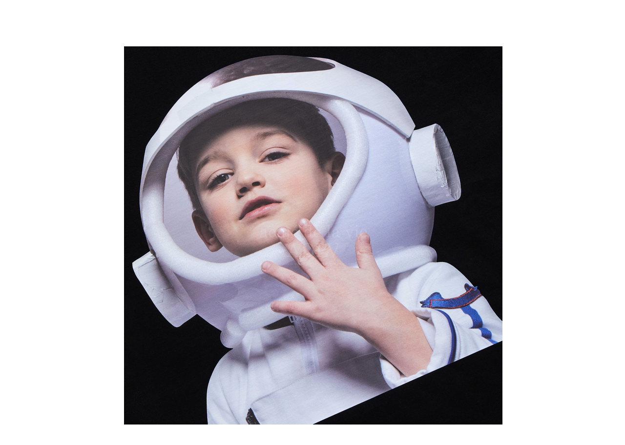 Acme De La Vie Baby Face Short Sleeve T-Shirt Black Astronaut - photo 3