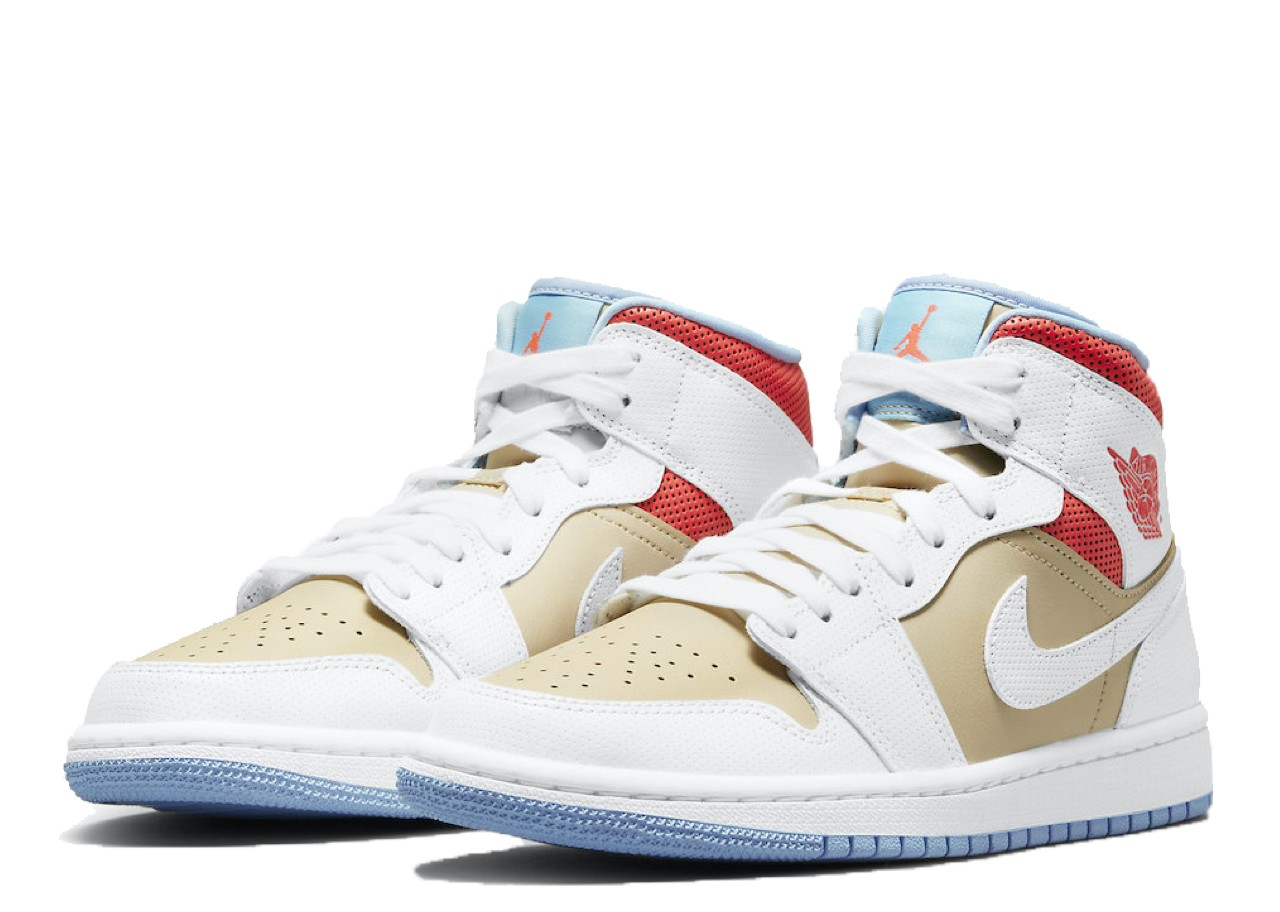 Air Jordan 1 Mid SE Sesame (Women's) - photo 2