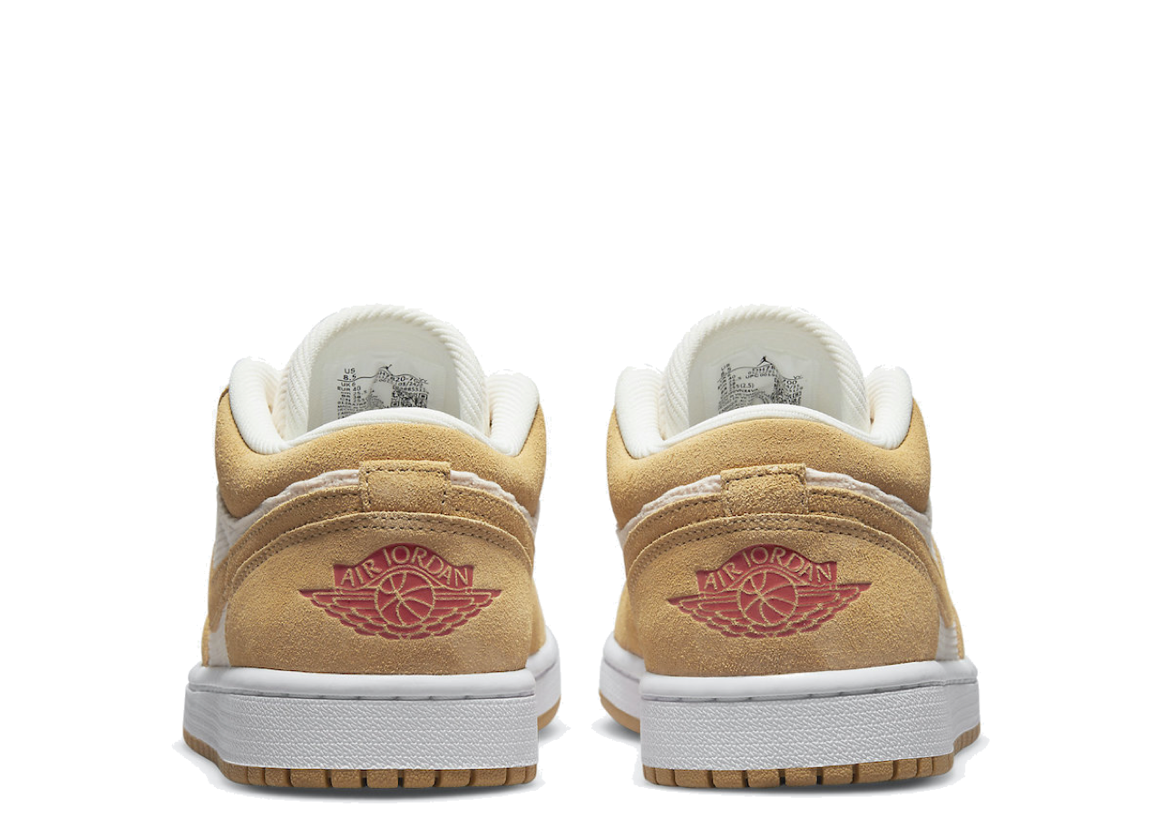 Air Jordan 1 Low SE Twine Orange Quartz Corduroy (Women's) - photo 3