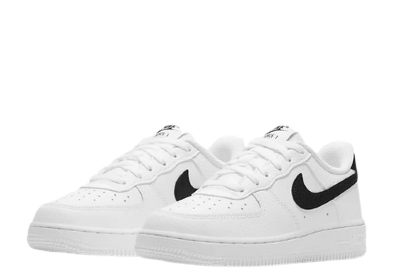 Nike Air Force 1 Low White Black (Grade School) - photo 2
