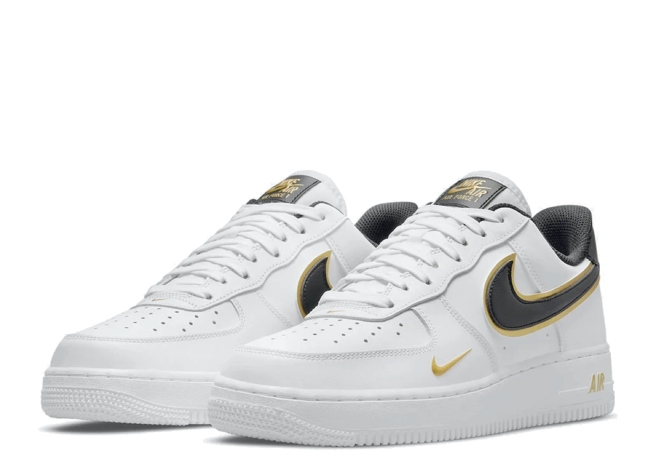 Nike Air Force 1 Low '07 LV8 Double Swoosh White Metallic Gold - photo 2