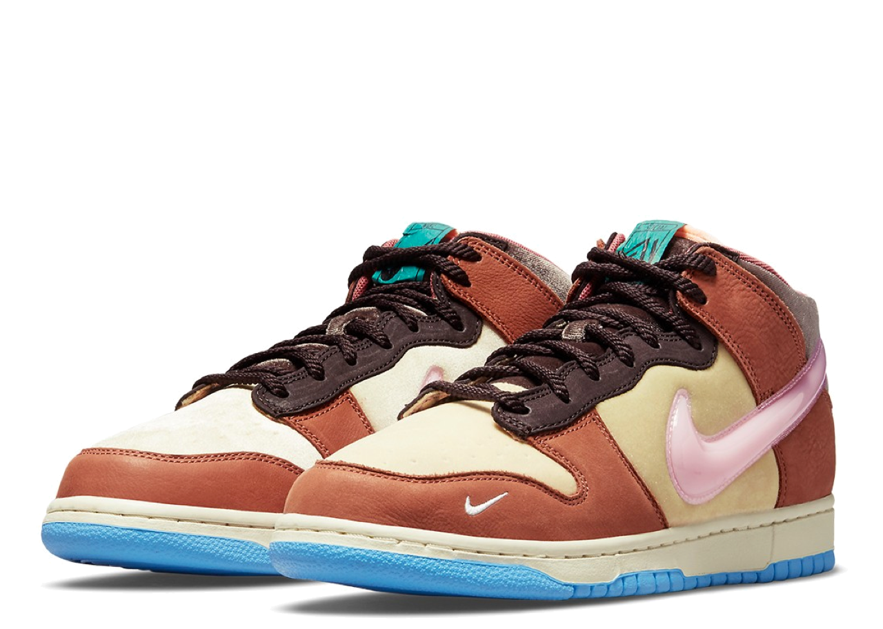 Nike Dunk Mid Social Status Free Lunch Chocolate Milk - photo 2
