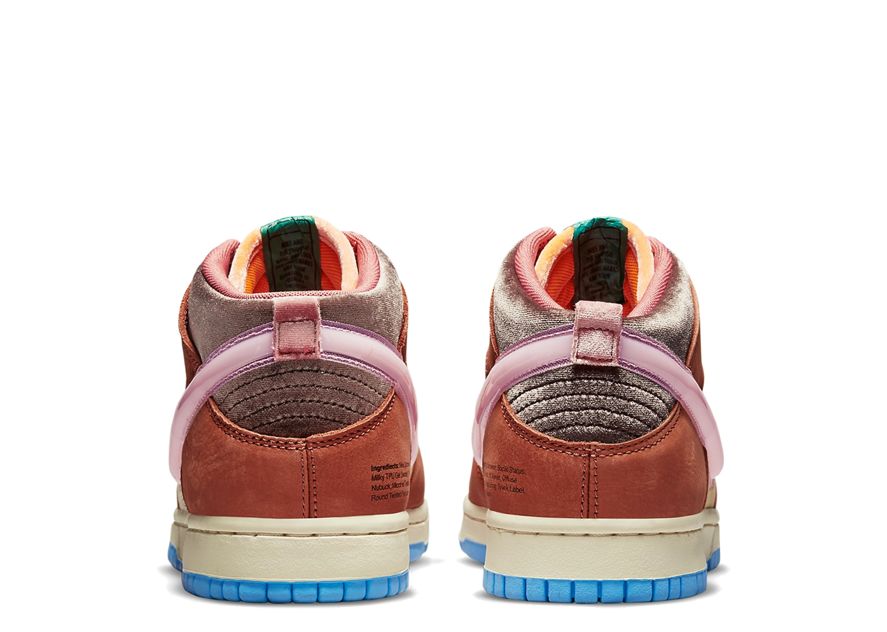 Nike Dunk Mid Social Status Free Lunch Chocolate Milk - photo 3