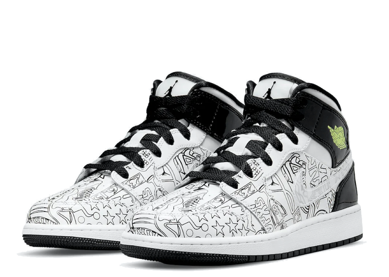 Air Jordan 1 Mid DIY (Grade School) - photo 2