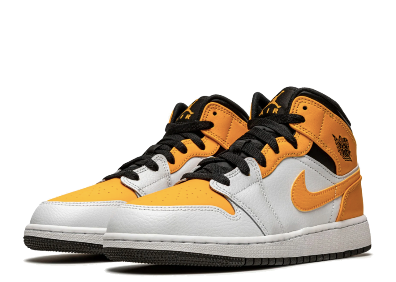 Air Jordan 1 Mid University Gold (Grade School) - photo 2