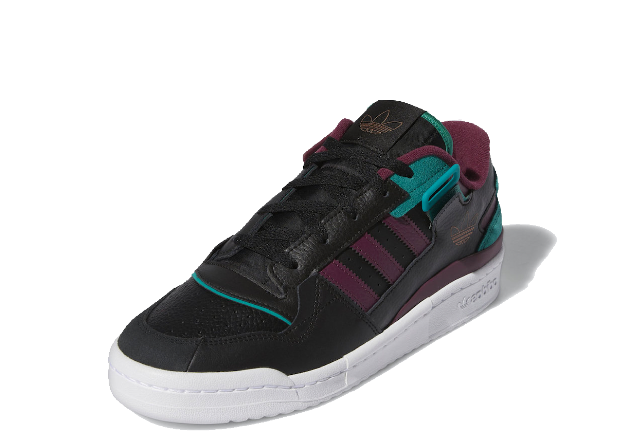 Adidas Forum Exhibit Low Black Crimson Green - photo 2