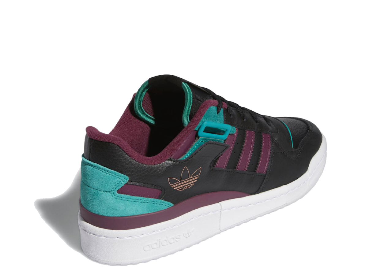 Adidas Forum Exhibit Low Black Crimson Green - photo 3
