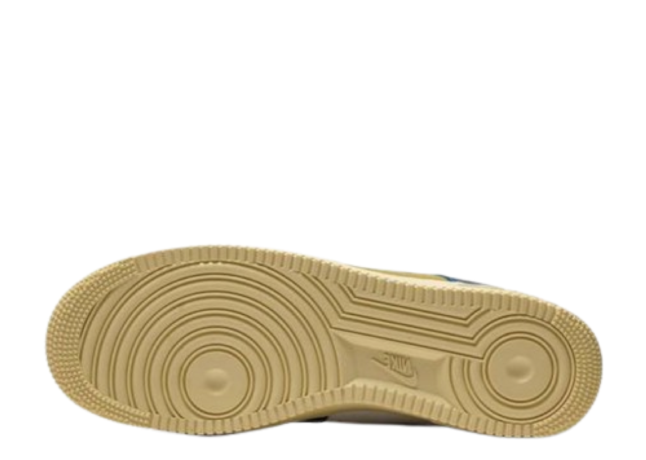 Nike Air Force 1 Low Undefeated 5 On It Blue Yellow Croc - photo 4