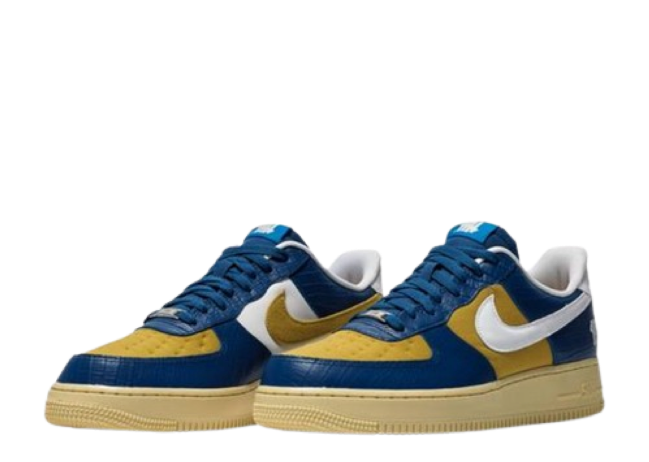 Nike Air Force 1 Low Undefeated 5 On It Blue Yellow Croc - photo 2