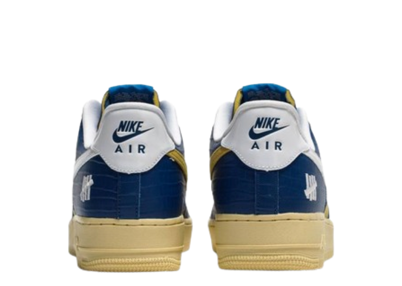 Nike Air Force 1 Low Undefeated 5 On It Blue Yellow Croc - photo 3