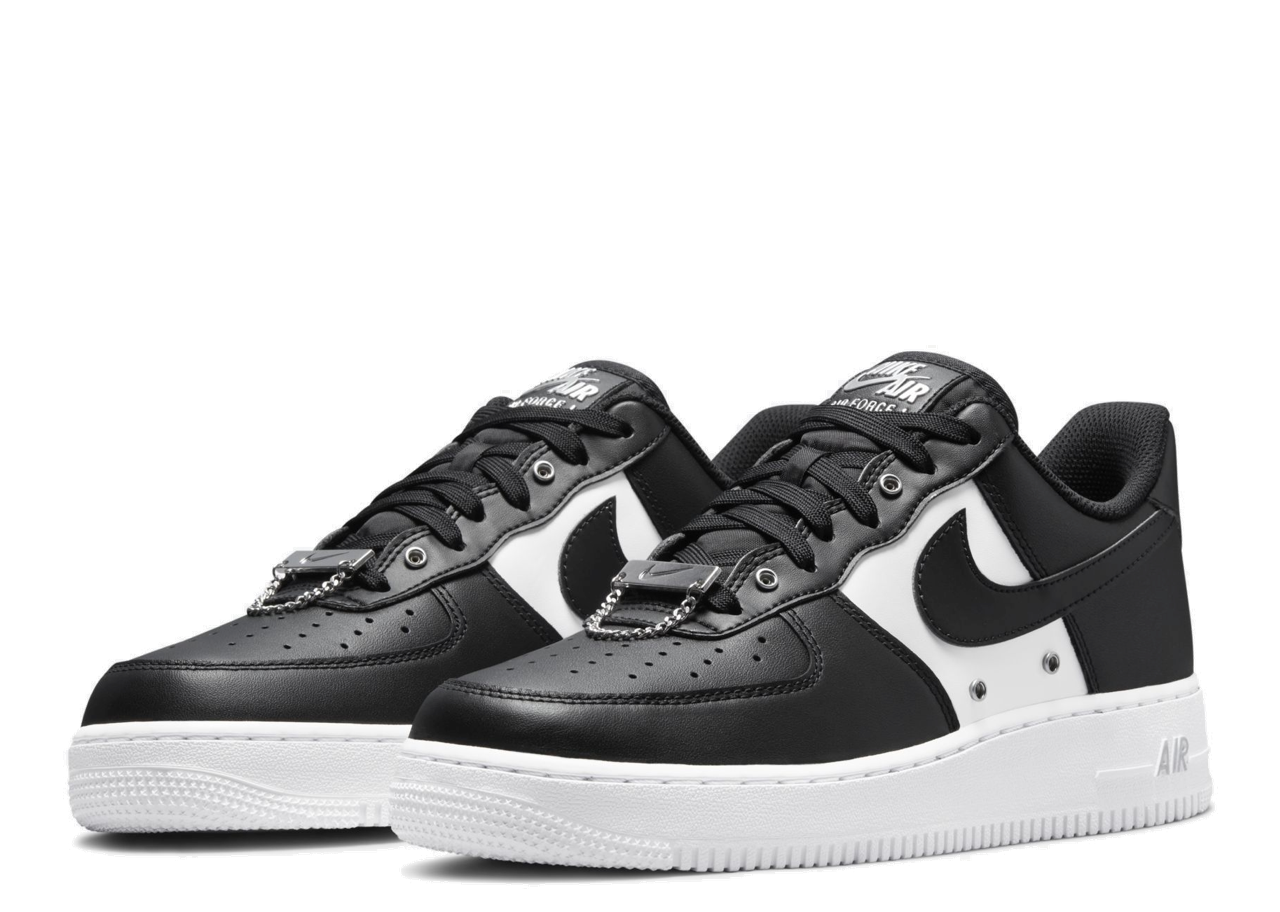 Nike Air Force 1 '07 PRM Silver Chain Black - photo 2