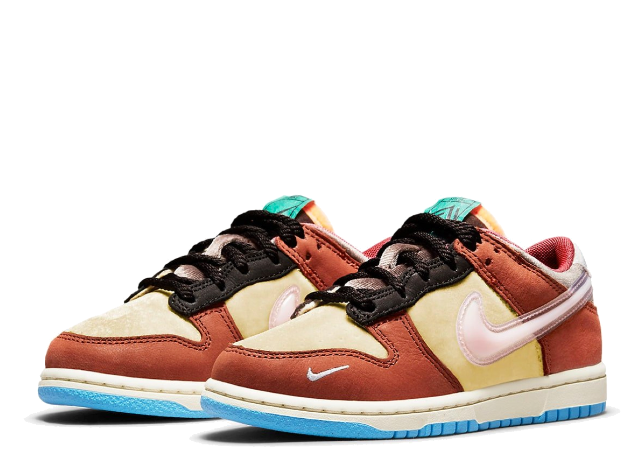 Nike Dunk Low Social Status Free Lunch Chocolate Milk (Pre-School) - photo 2