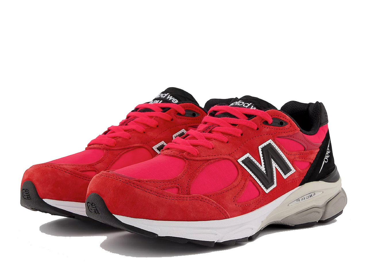 New Balance 990v3 Made In USA Red Suede - photo 2
