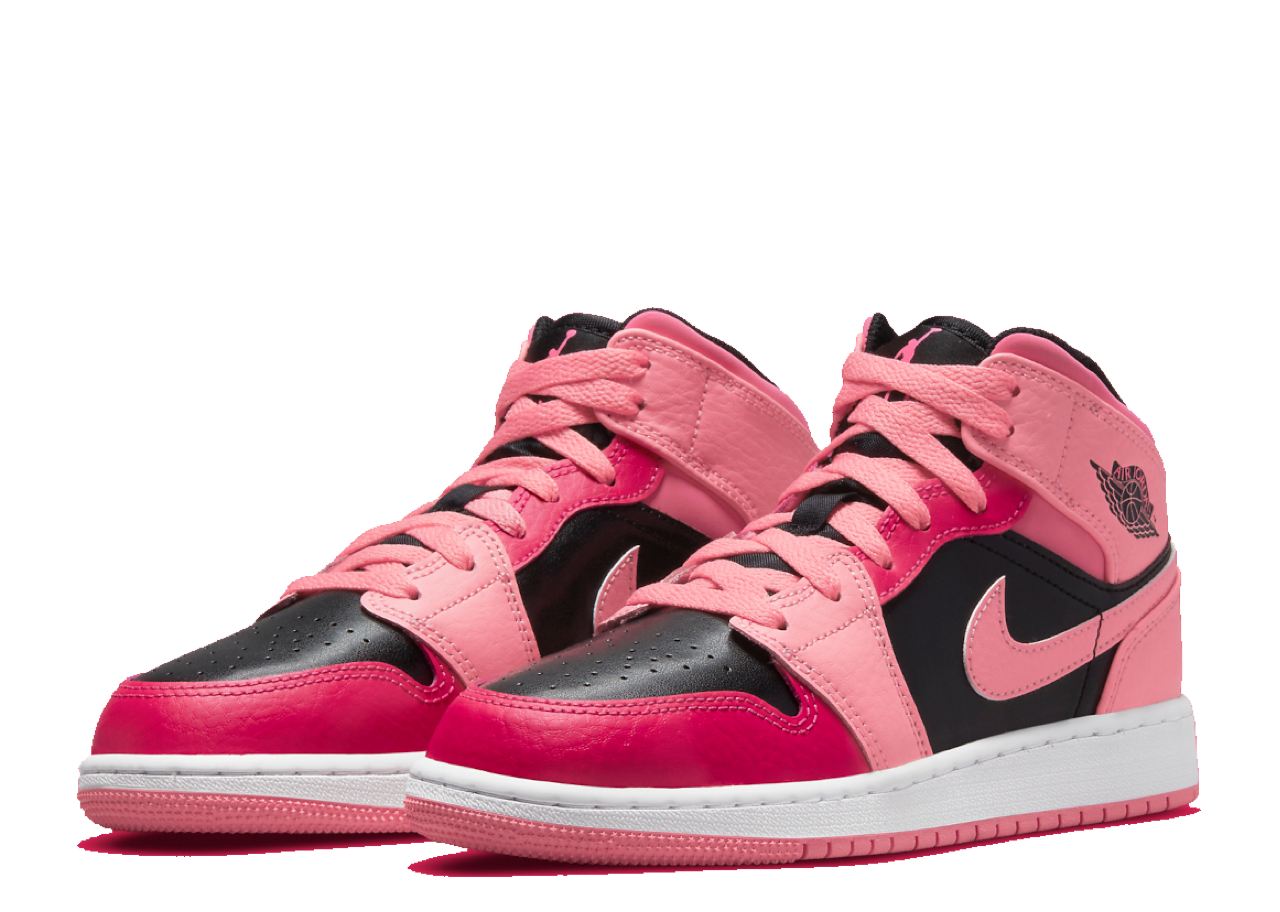 Air Jordan 1 Mid Coral Chalk (Grade School) - photo 2