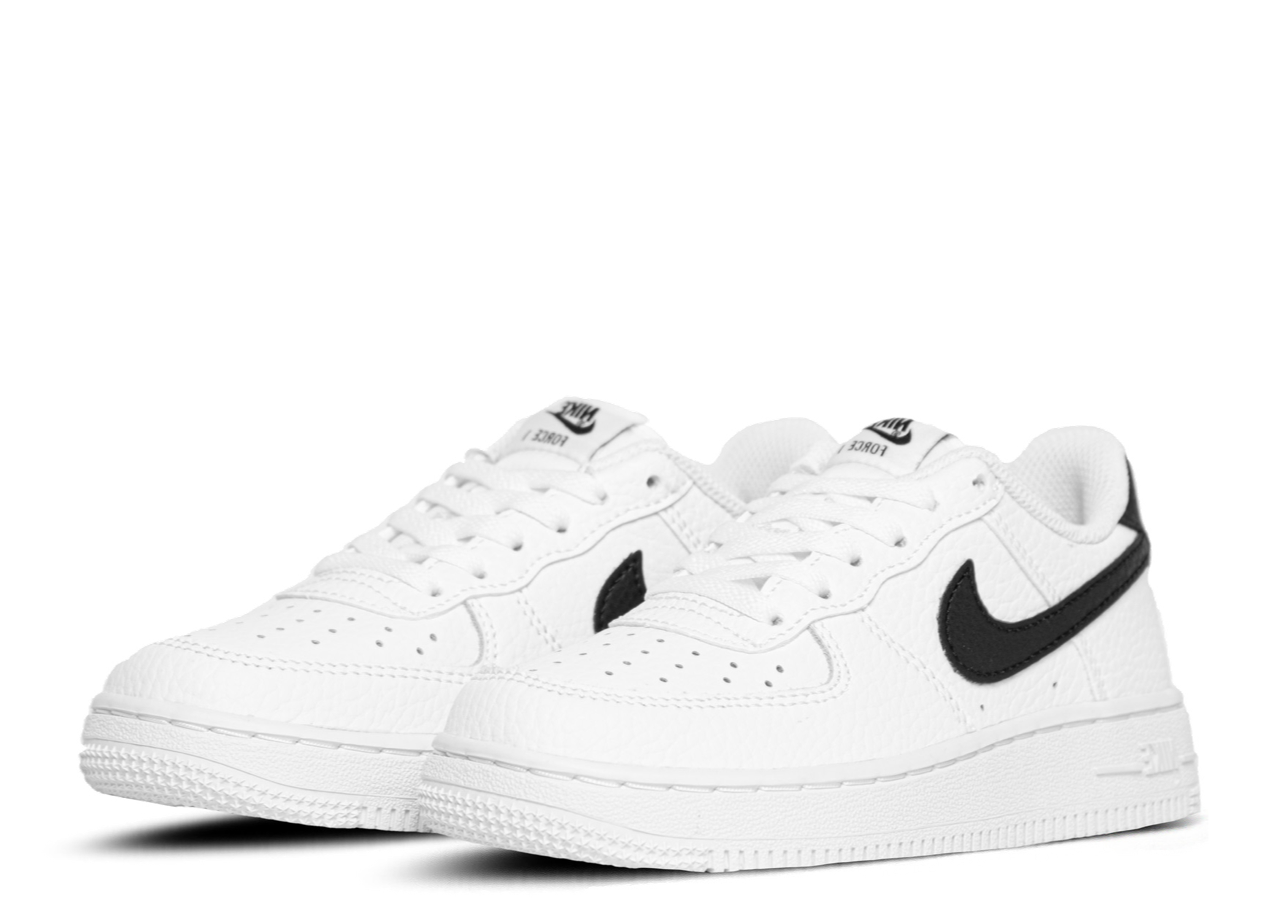 Nike Air Force 1 White Black (Pre-School) - photo 2