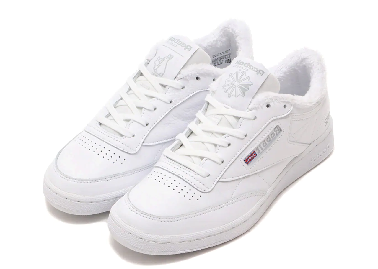 Reebok Club C 85 FR2 x Atmos Triple White - photo 2