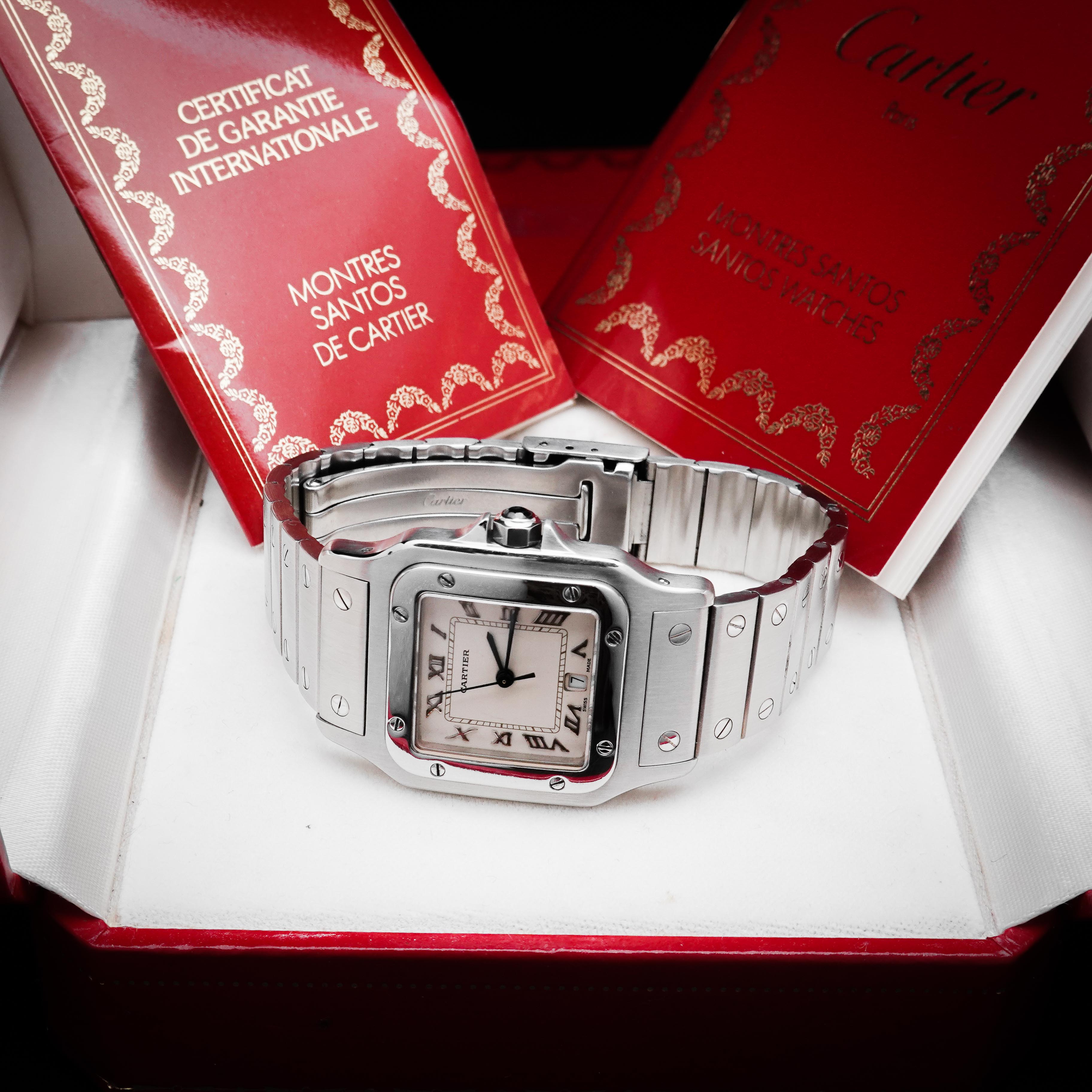 Cartier Santos Galbee Large Quartz Arise Dial Ref: W20025D - photo 6