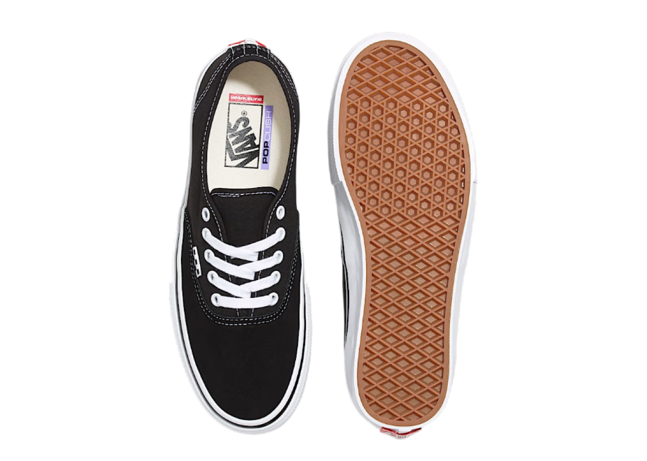 Vans Skate Authentic Black White - photo 4