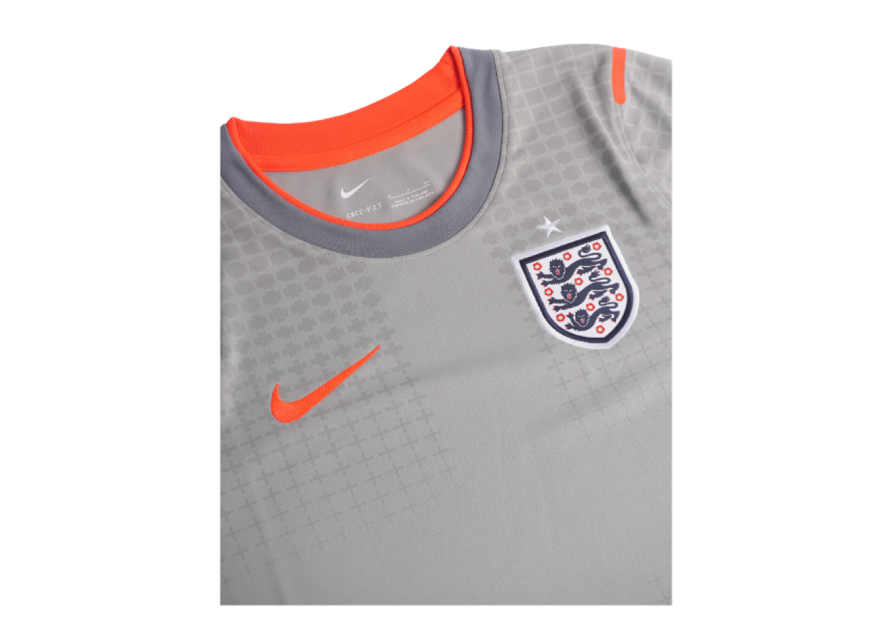 Nike England x Palace CryoShot Academy Pro T-Shirt Pewter Grey Bright Crimson - photo 3