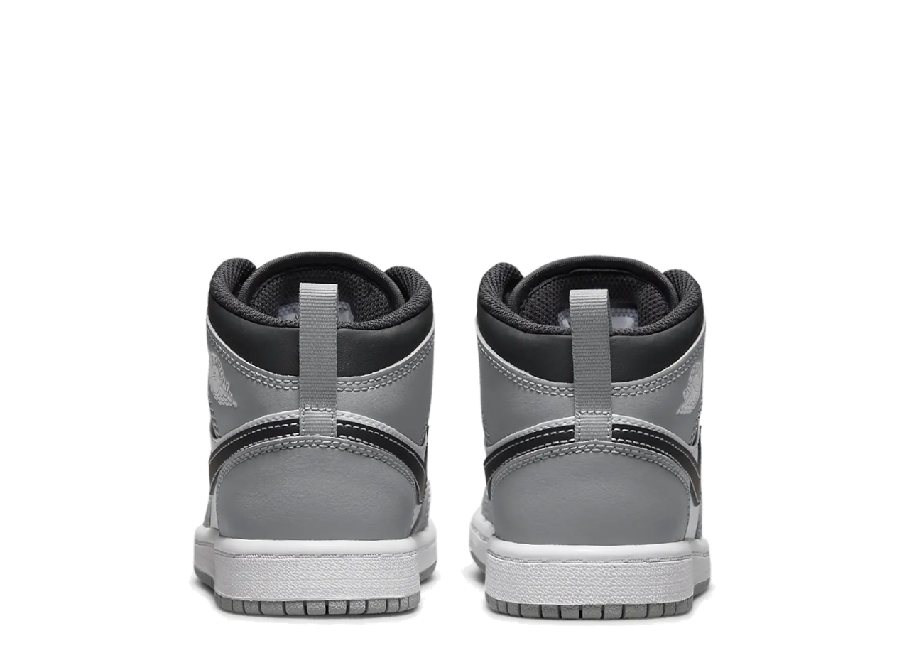 Air Jordan 1 Mid Light Smoke Grey (2022) (Pre-School) - photo 3