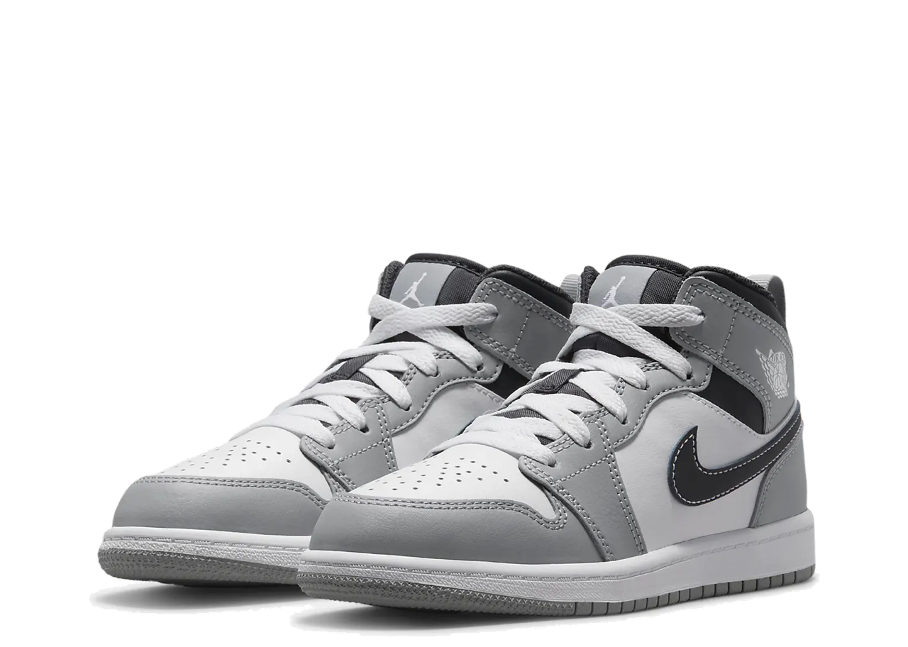 Air Jordan 1 Mid Light Smoke Grey (2022) (Pre-School) - photo 2