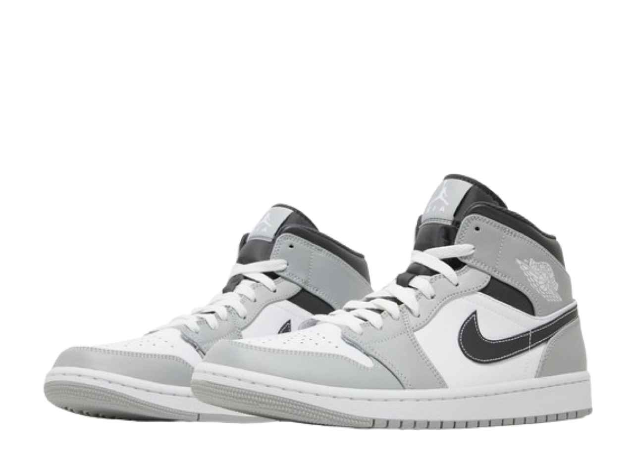 Air Jordan 1 Mid Light Smoke Grey Anthracite - photo 2
