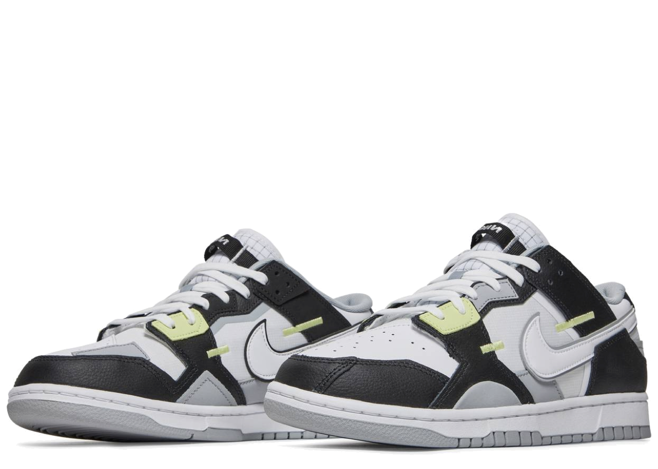 Nike Dunk Low Scrap Wolf Grey Light Lemon Twist - photo 2