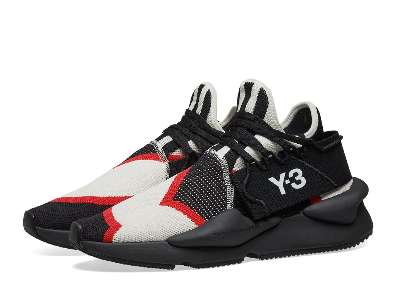 Adidas Y-3 Kaiwa Knit Black White Red - photo 2