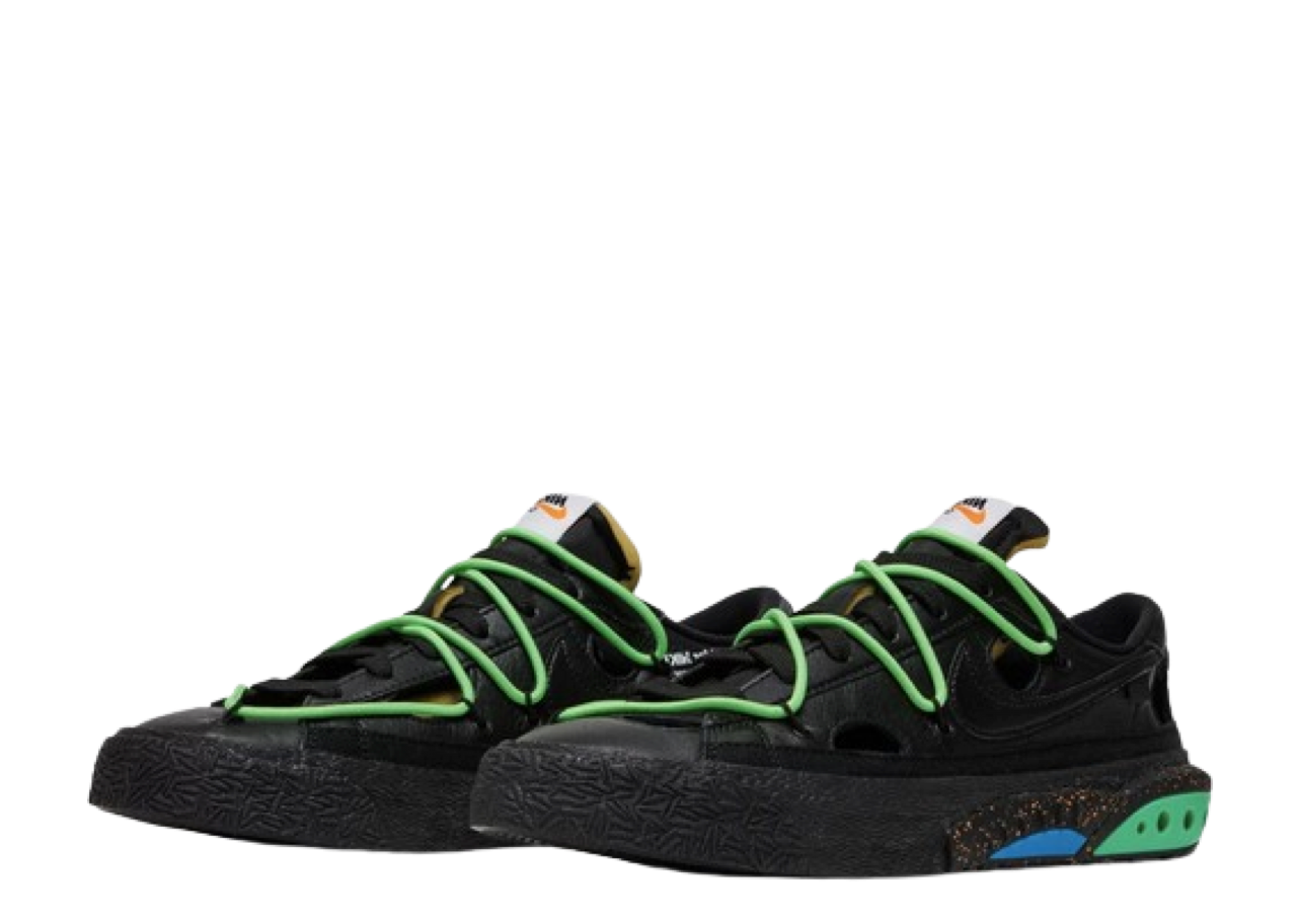 Nike Blazer Low Off-White Black Electro Green - photo 2