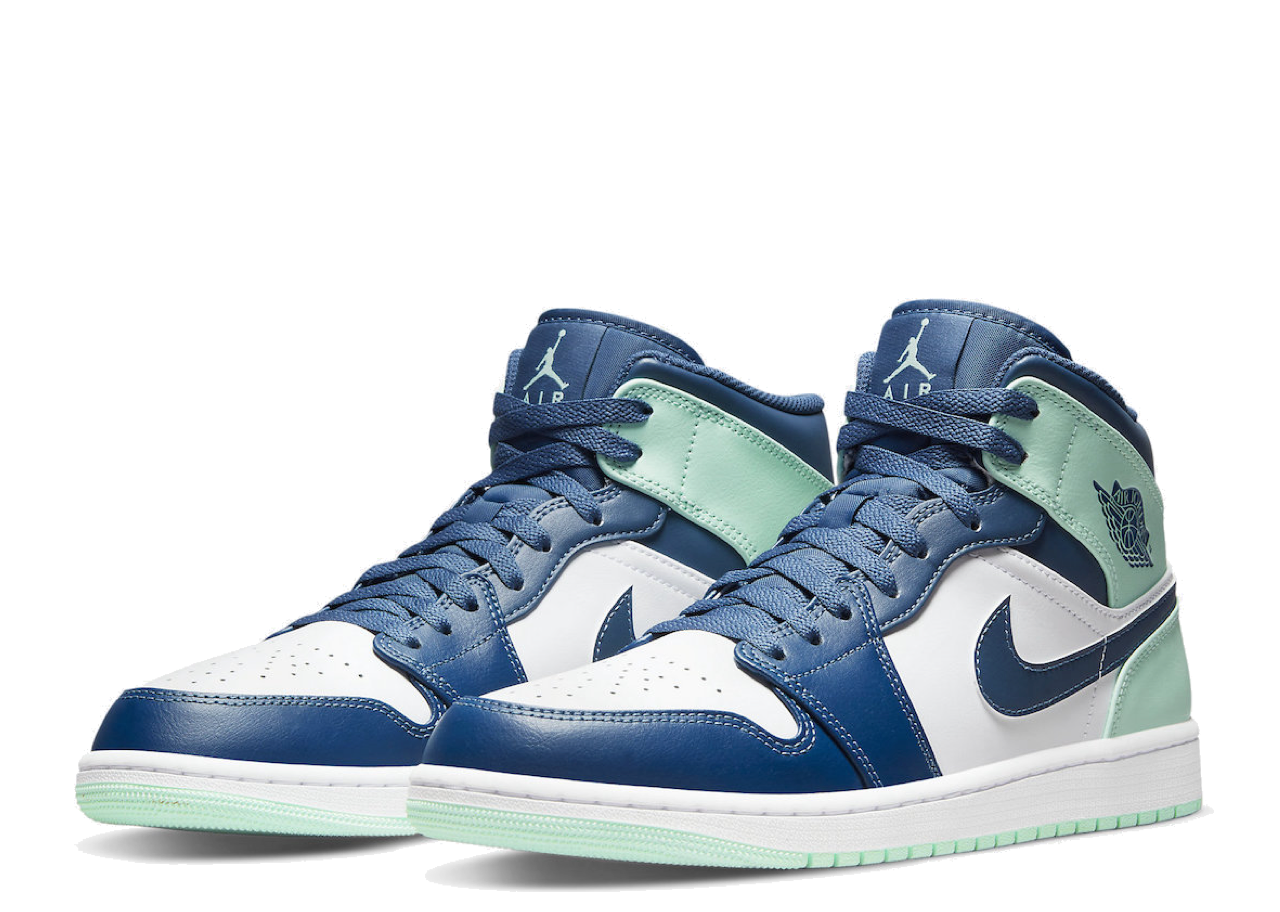 Air Jordan 1 Mid Blue Mint - photo 2