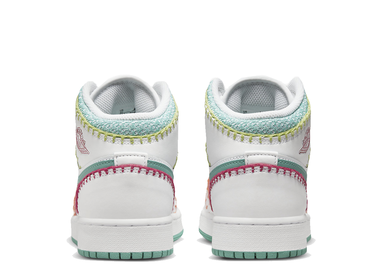 Air Jordan 1 Mid Multi Knit (Grade School) - photo 3
